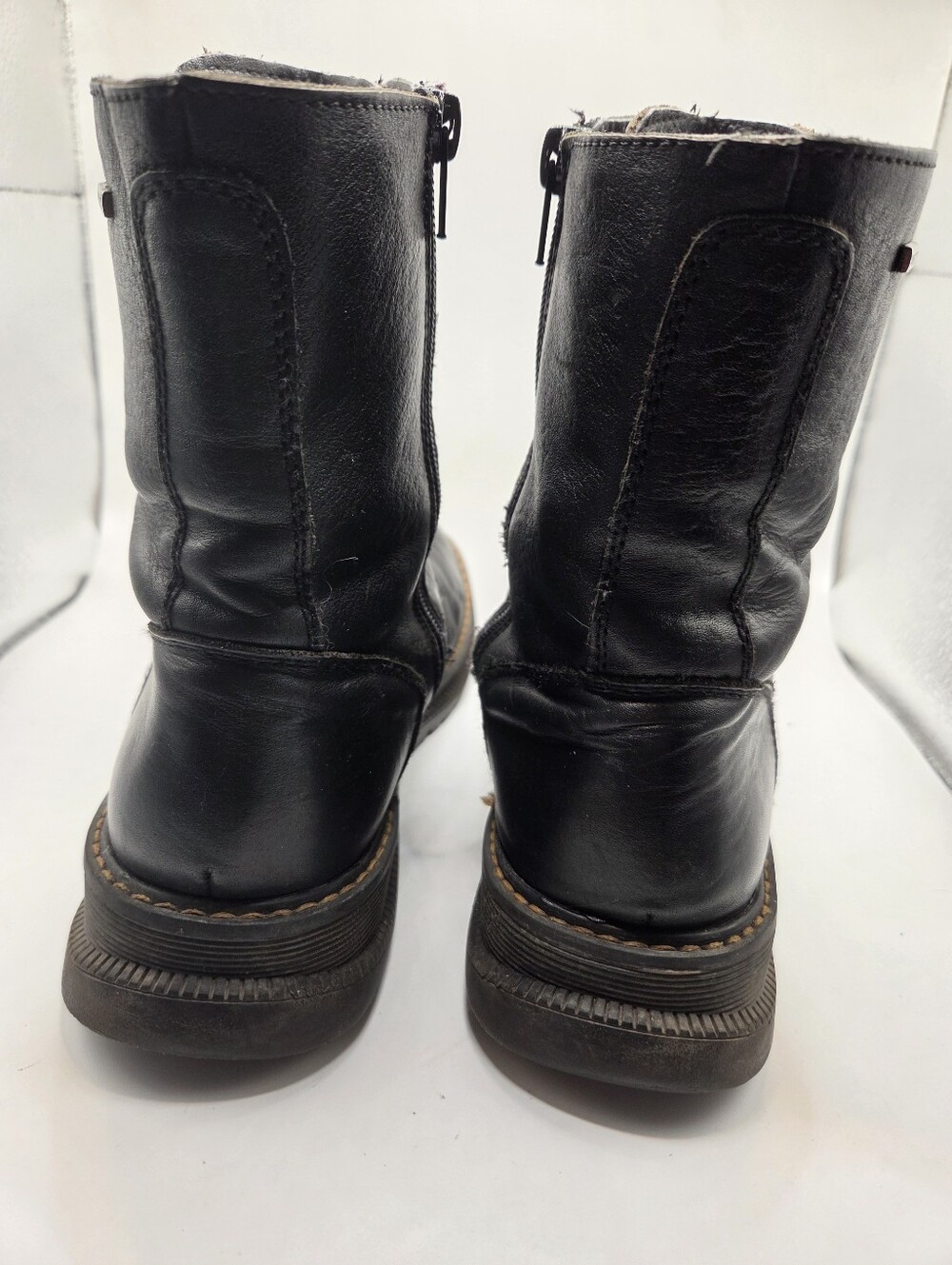 Josef Seibel Waterproof Lined Leather Lace-Up Boots Black EU 41 US 10 - Picture 8 of 12